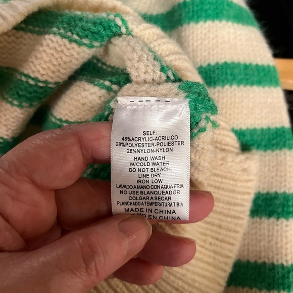 &Merci Striped Sweater green and cream - Picture 2 of 8